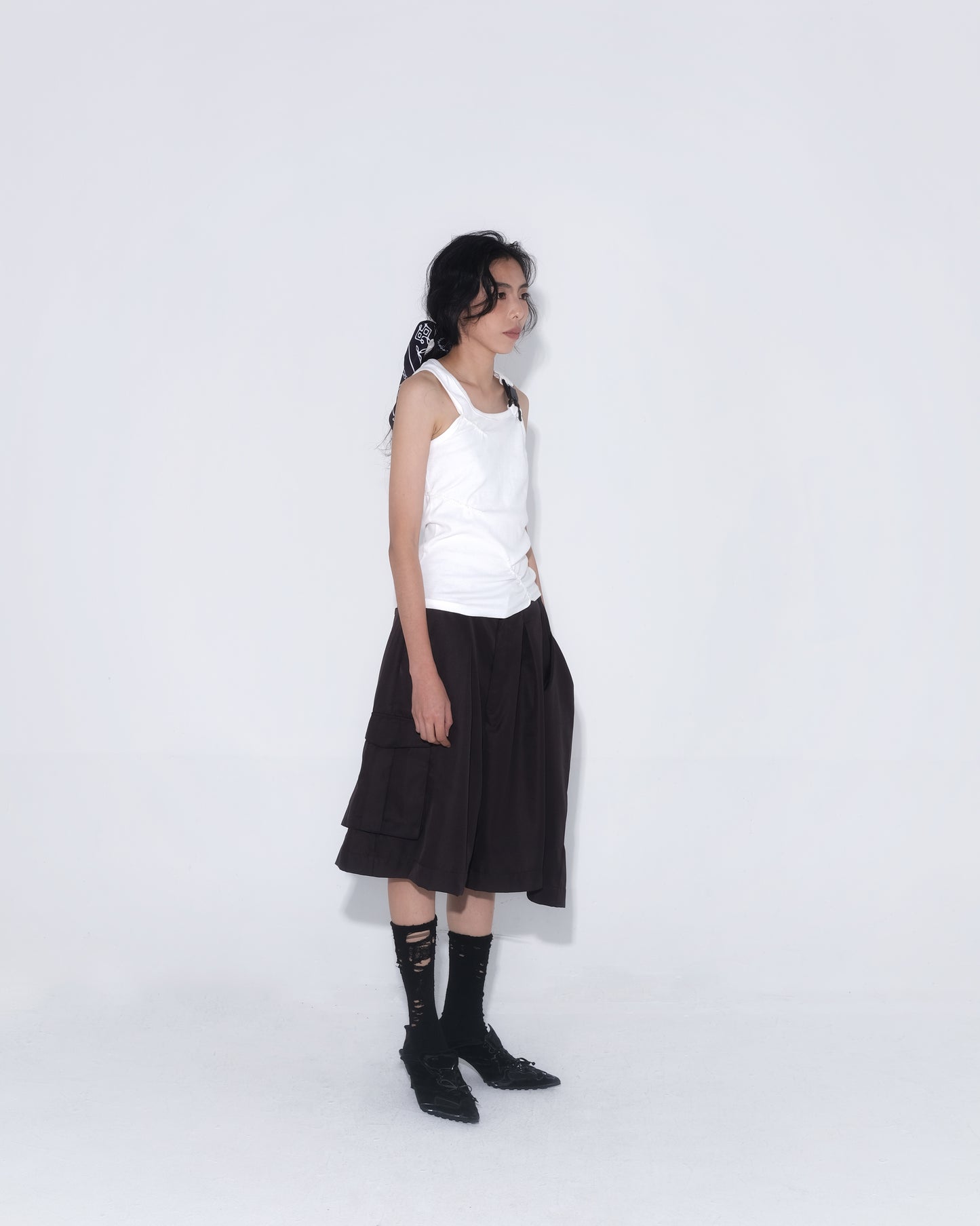 3 Kaki Kongfu Pants in Dark Brown