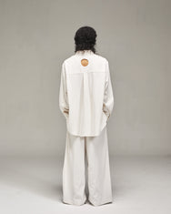 NOIZ N1TP11 CONCEALED PLACKET LOUNGE SHIRT