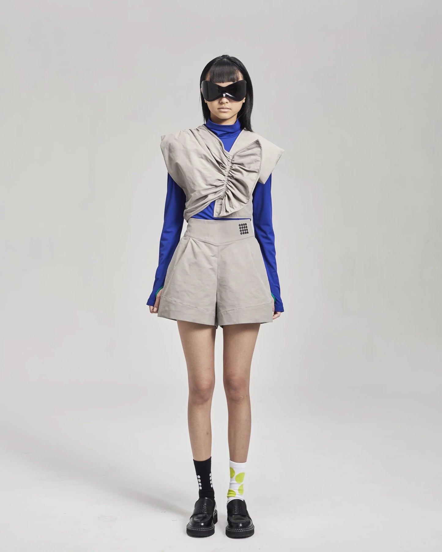 NOIZ N1TP10 ASYMMETRICAL GATHERED TOP