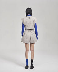 NOIZ N1TP10 ASYMMETRICAL GATHERED TOP