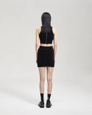 NOIZ N1SK2 GATHERED MINI SKIRT