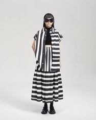 NOIZ N1TP9 STRIPED SLEEVELESS SHIRT