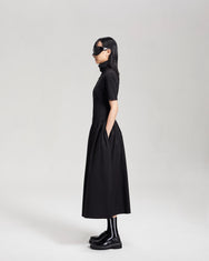 NOIZ N1DR3 TURTLENECK SHORT SLEEVES DRESS