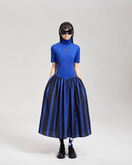 NOIZ N1DR3 TURTLENECK SHORT SLEEVES DRESS