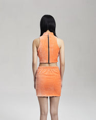 NOIZ N1SK2 GATHERED MINI SKIRT