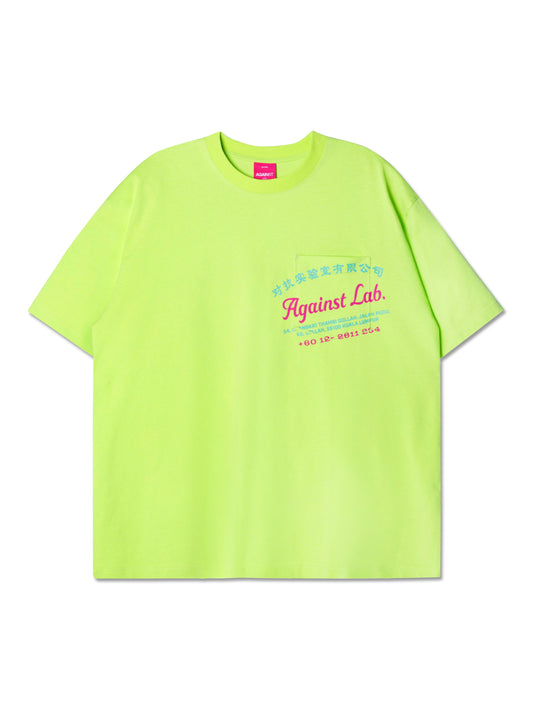 STAFF PKT. TEE LIME GREEN - BEV C multi label store