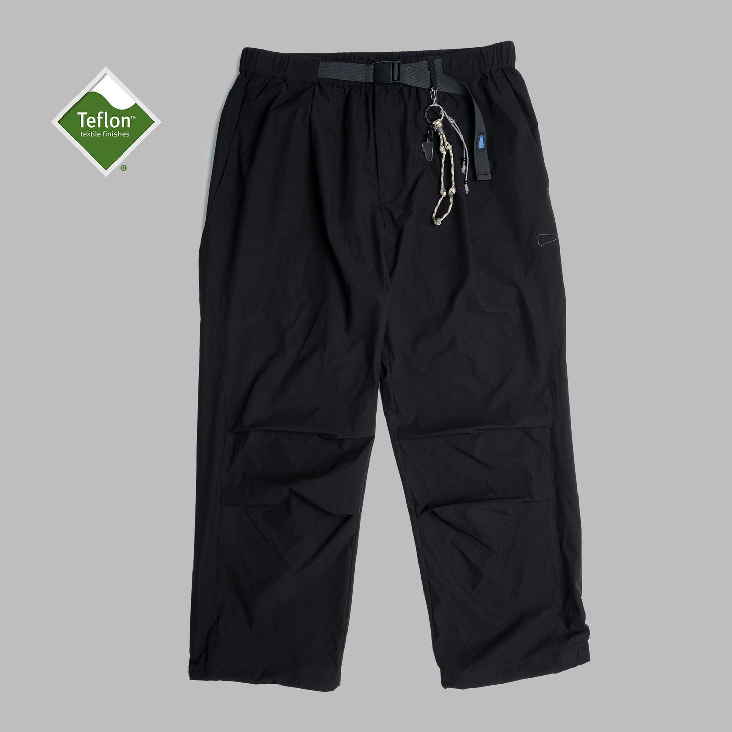 Pleated Field Pants / TeflonTM Polyester - Black