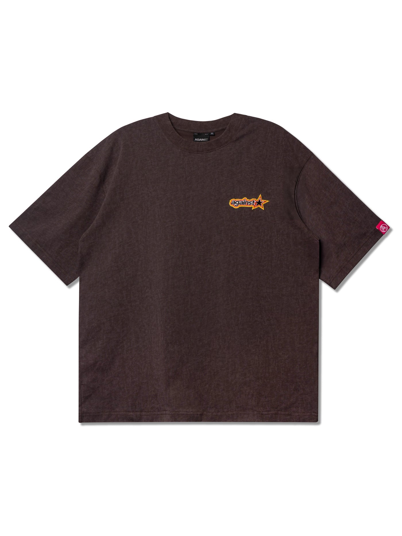 STAR WASHED TEE BROWN
