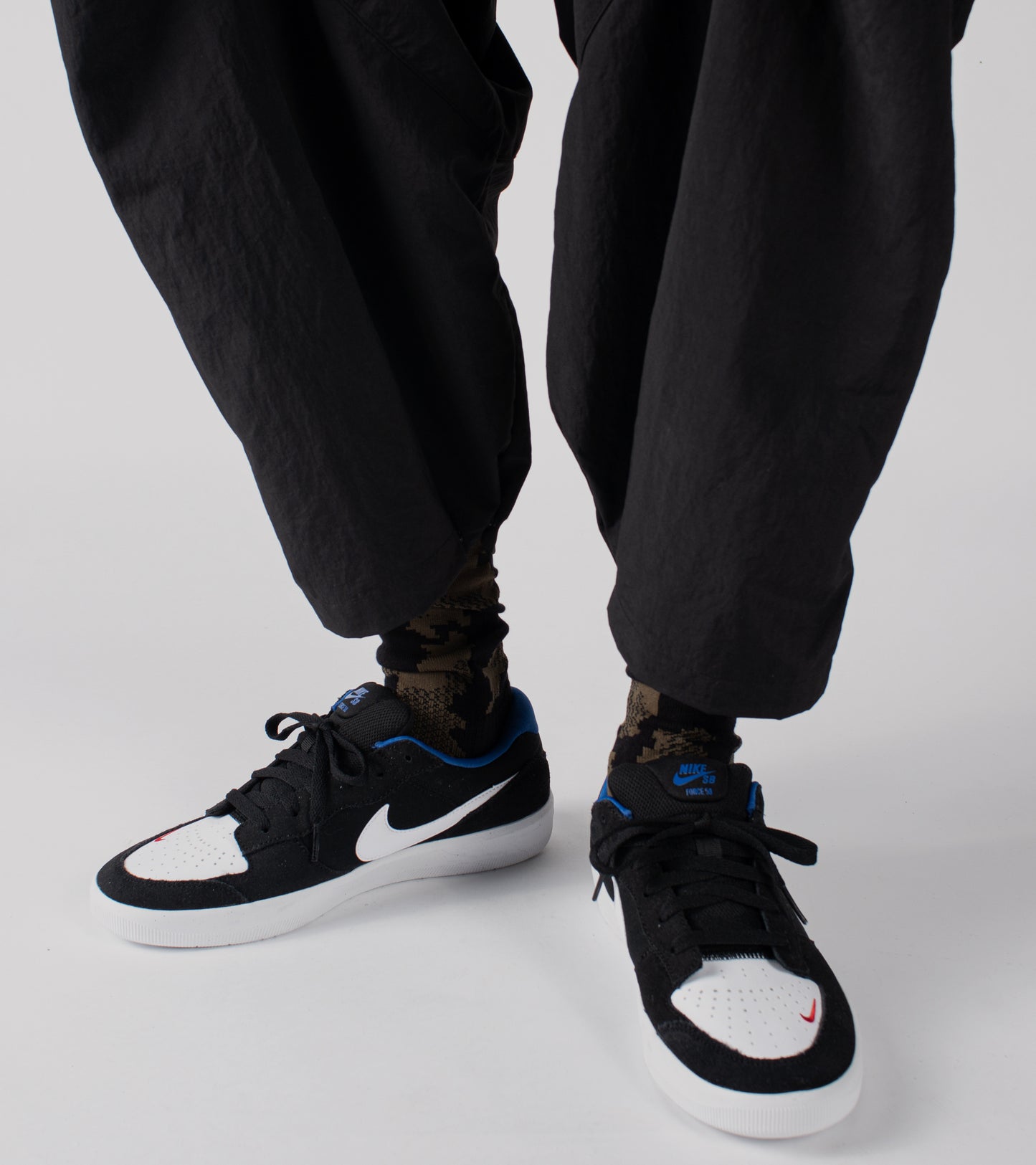 Digit No. Jacquard casual socks - Land Black