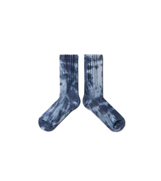 Spot dye Crew Tech Socks - Spot Navy