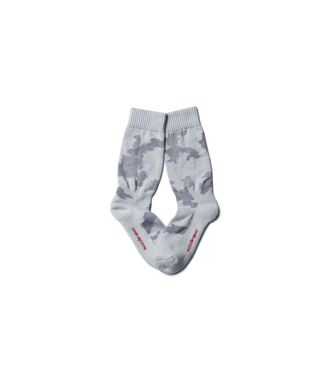 Digit No. Jacquard casual socks - Land Grey