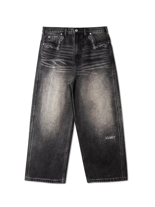 COWBOY WASHED PERFECT JEANS BLACK