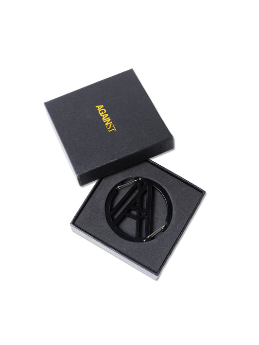 A LOGO 2-WAY CARABINER BLACK - BEV C multi label store