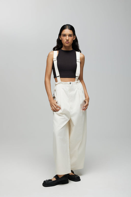 BARUN TROUSERS 2.0 IN SPECKLE CREAM