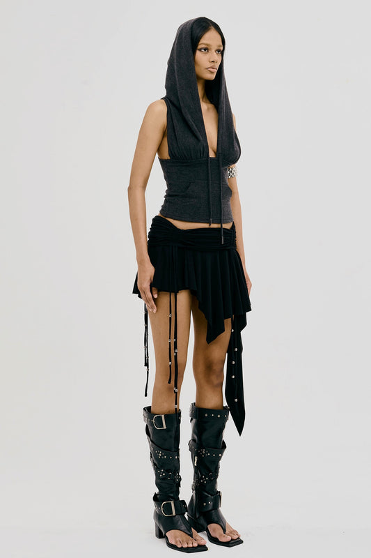 REVERENT SKORT BLACK