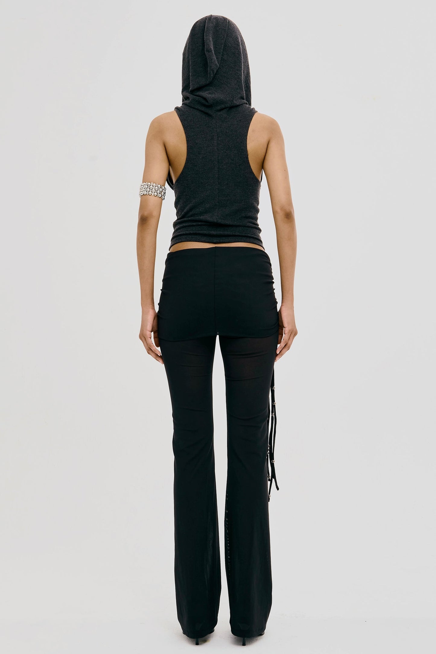 MESH WHIP PANTS BLACK