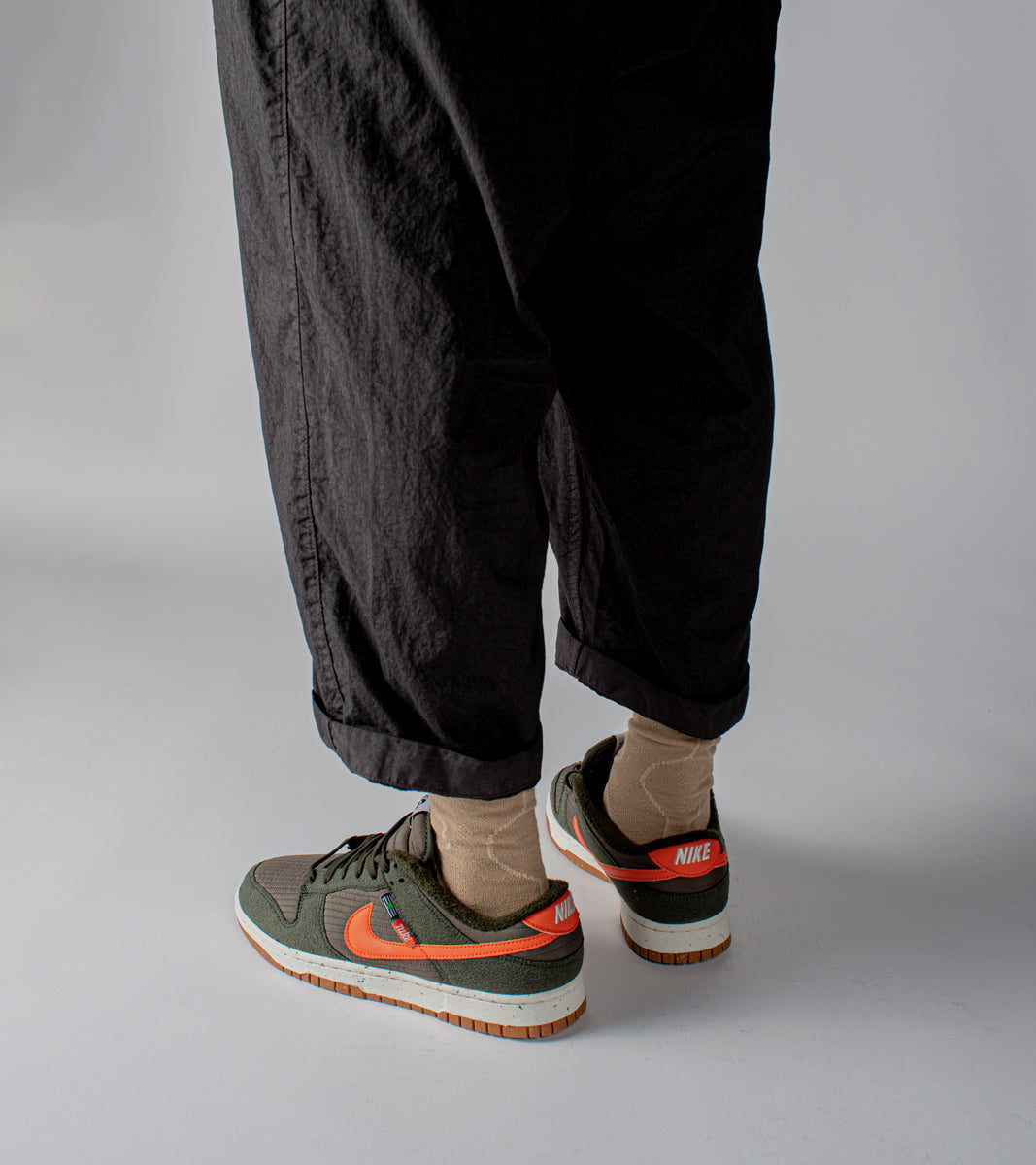 Digit No. casual cuff socks - Quilted Brn