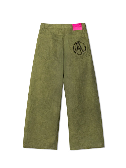 DIRTY PERFECT PANTS WASHED GREEN