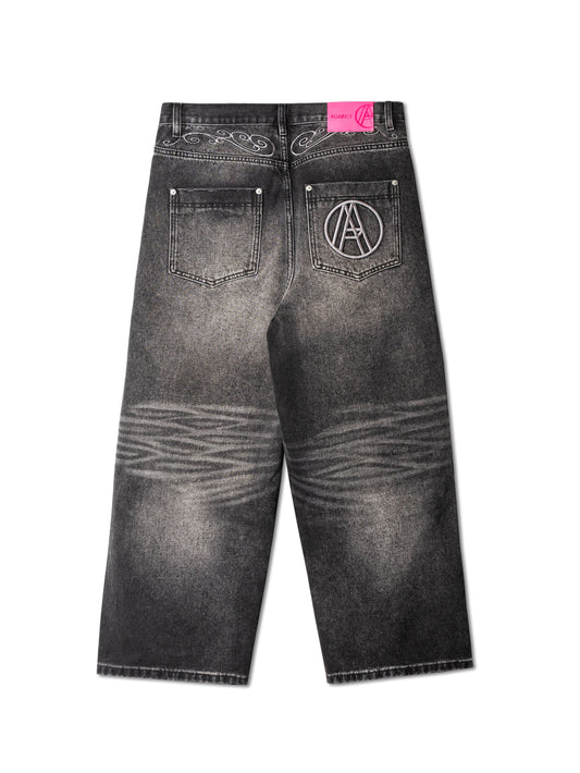 COWBOY WASHED PERFECT JEANS BLACK