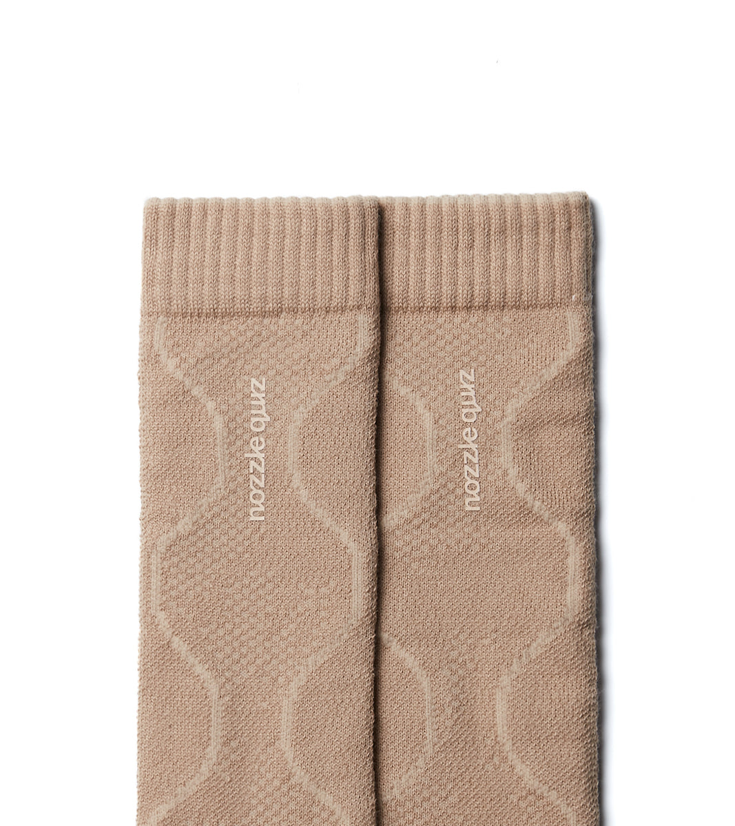 Digit No. casual cuff socks - Quilted Brn