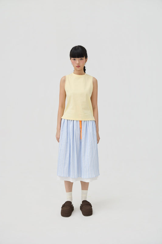 KUMO MUSCLE TANK IN BUTTER YELLOW