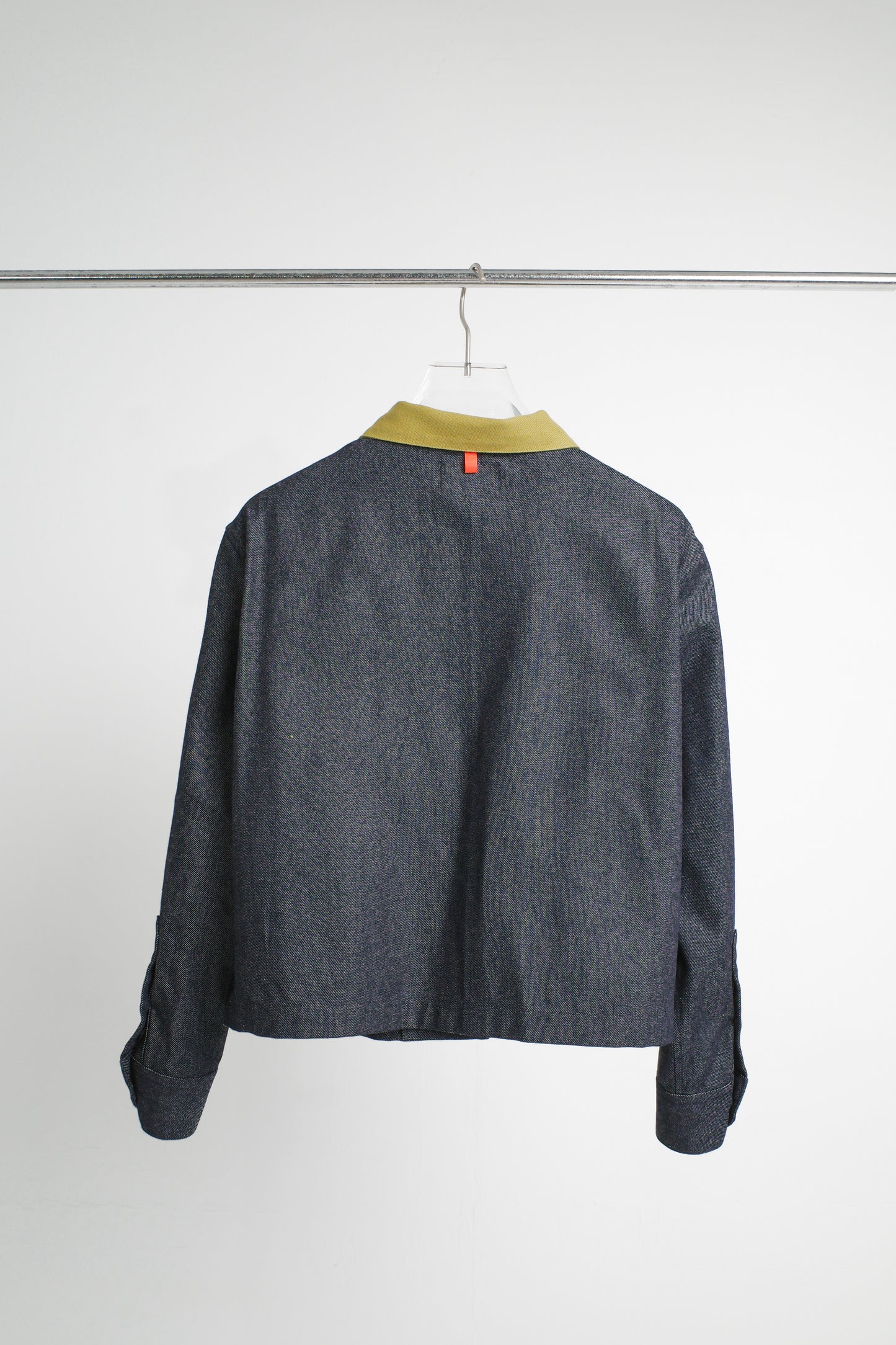 POPPY JACKET IN DENIM & LIME