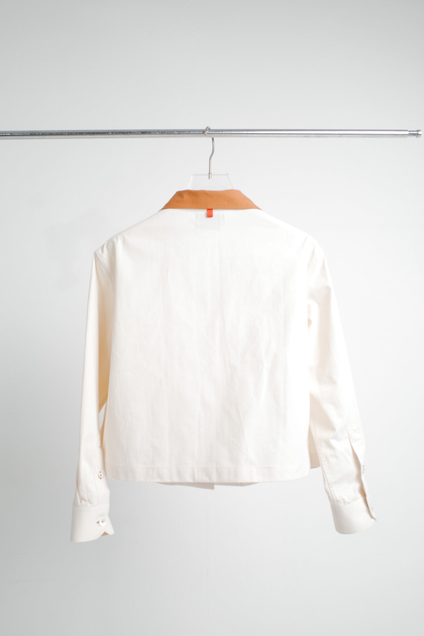 POPPY JACKET IN WHITE & CARAMEL