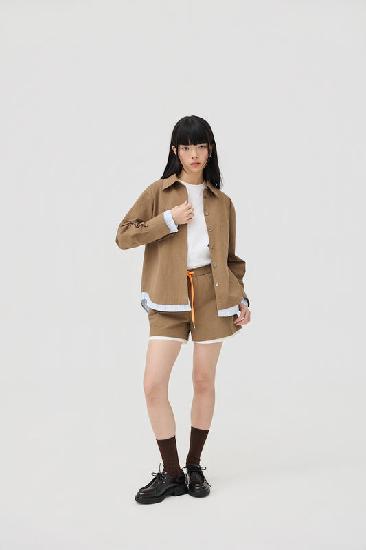 KASANE SHIRT - SAND STONE