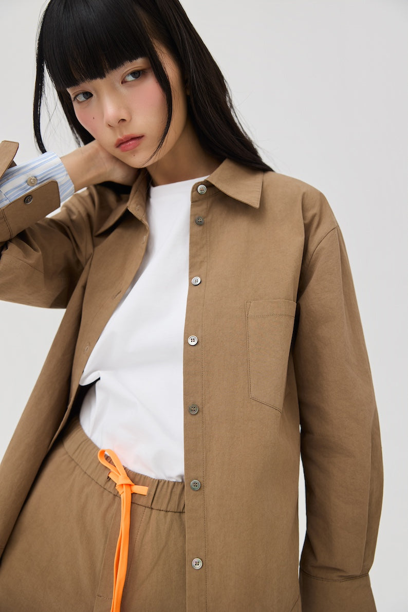 KASANE SHIRT - SAND STONE