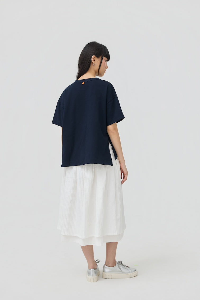 SOKKO ZIP TEE - NAVY