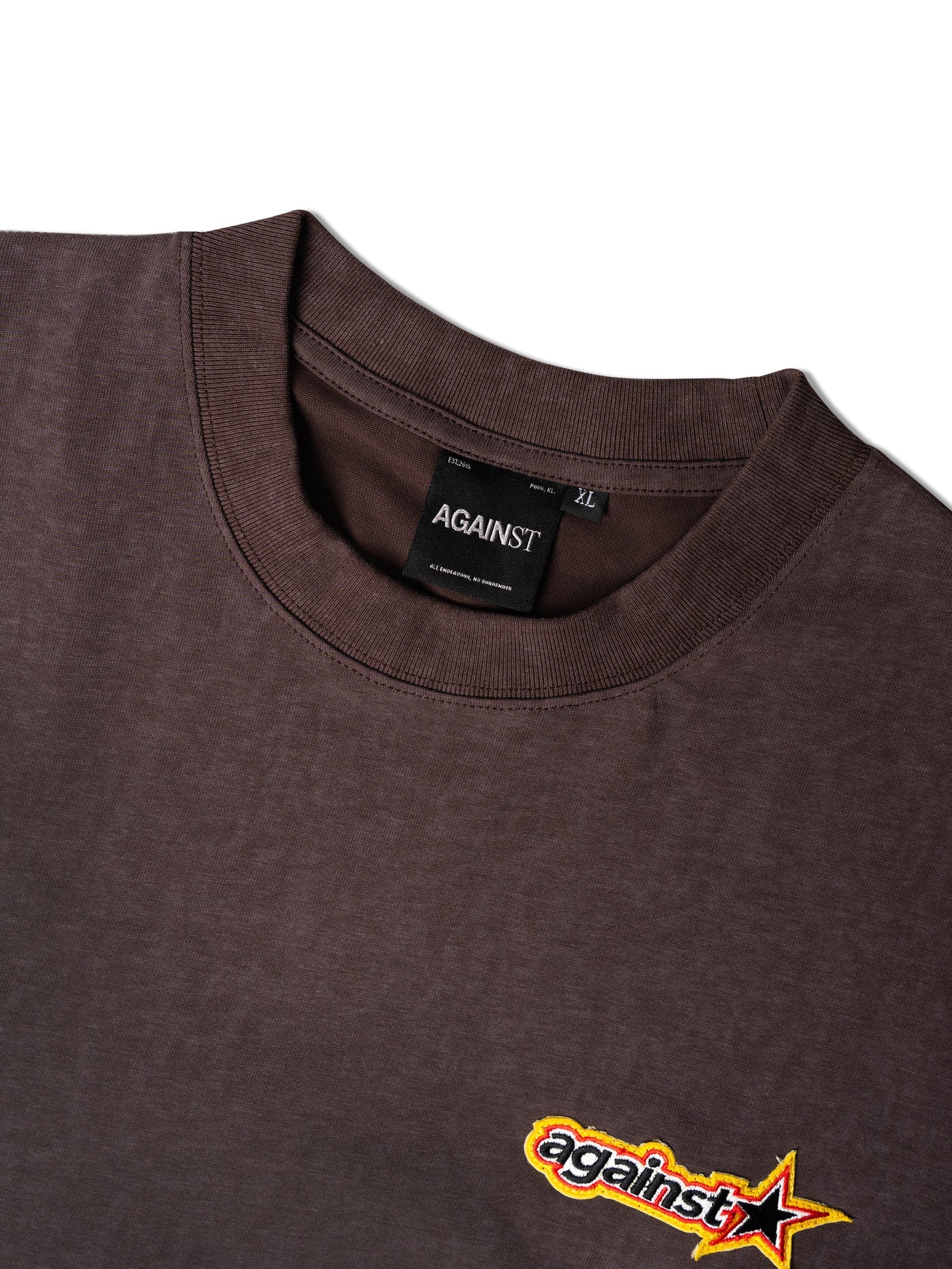 STAR WASHED TEE BROWN