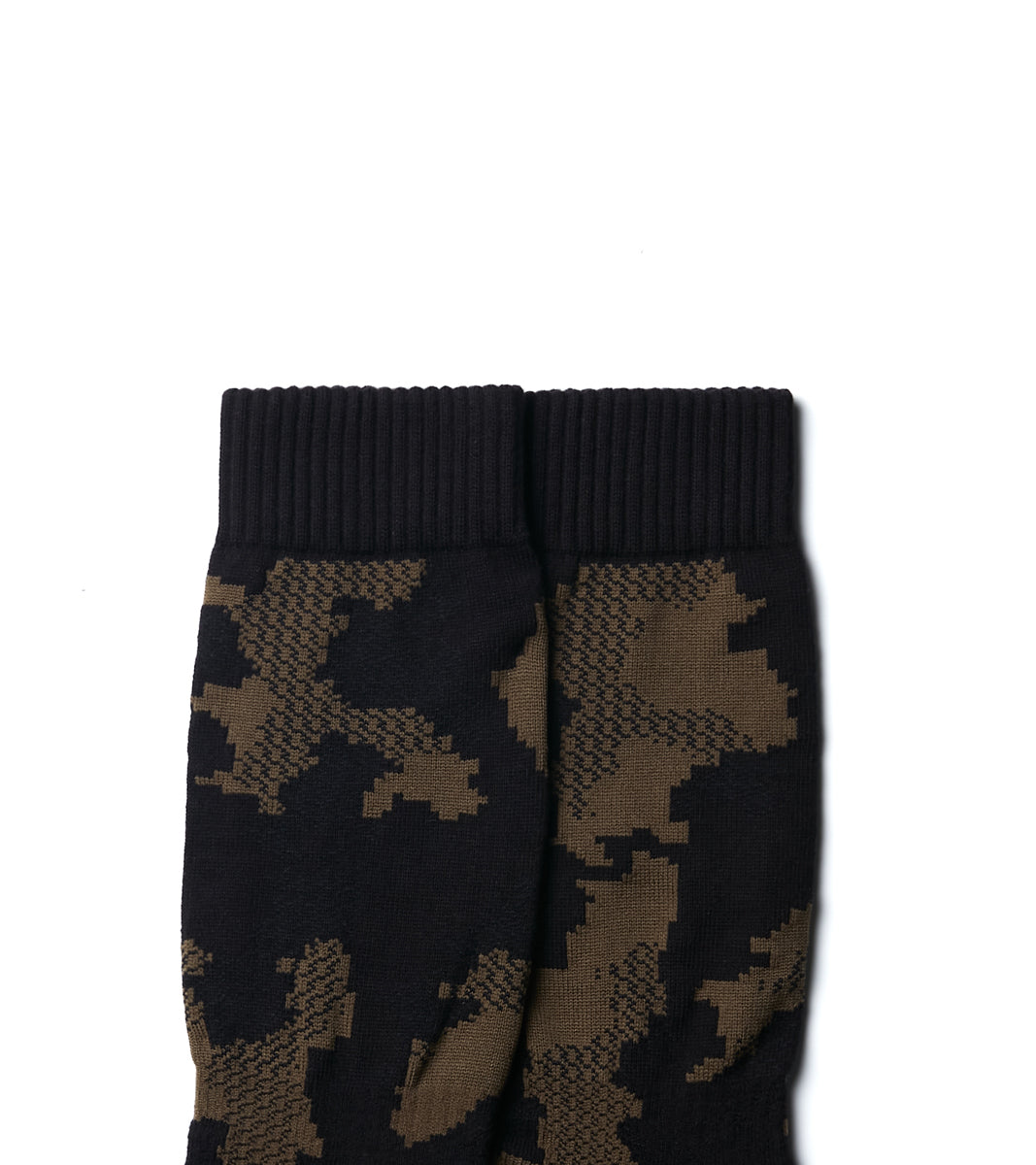 Digit No. Jacquard casual socks - Land Black