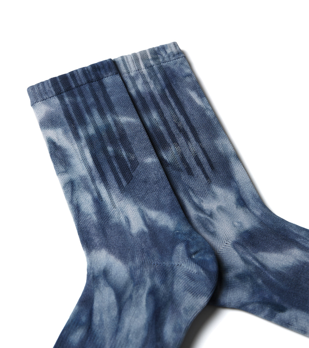 Spot dye Crew Tech Socks - Spot Navy