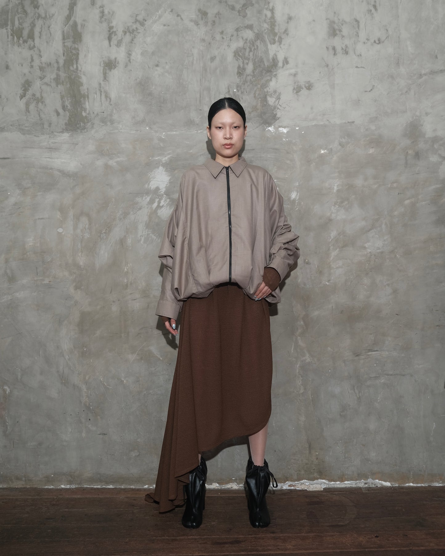 U Dress in Dark Brown