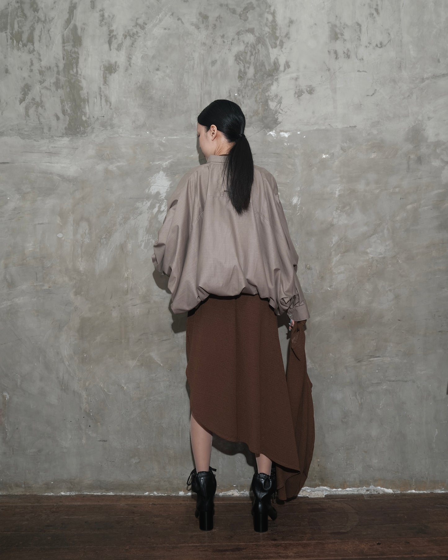 U Dress in Dark Brown