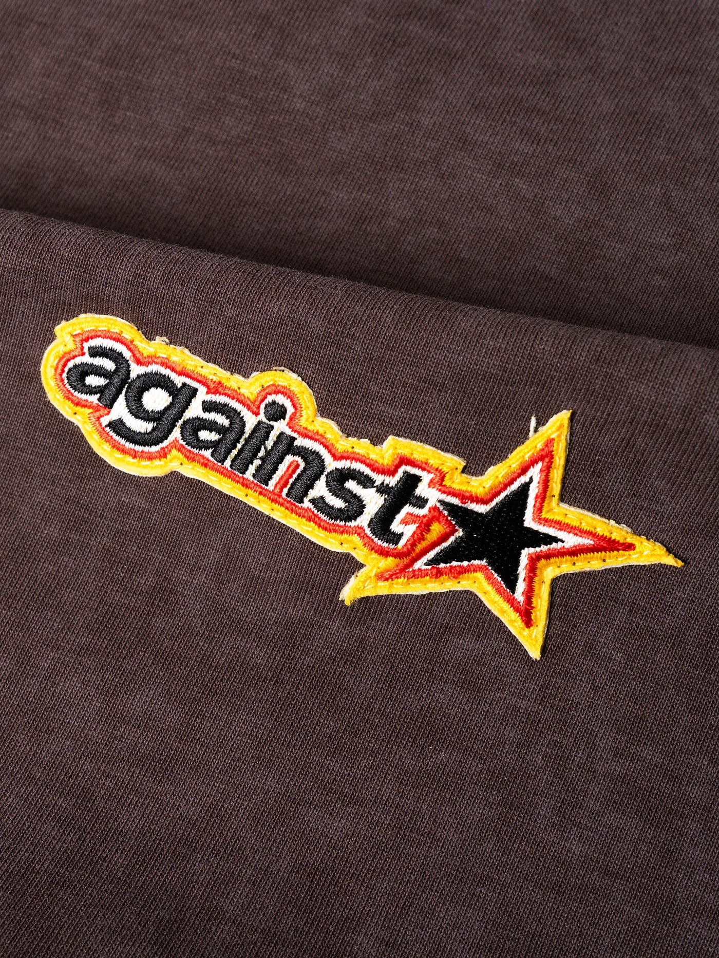 STAR WASHED TEE BROWN