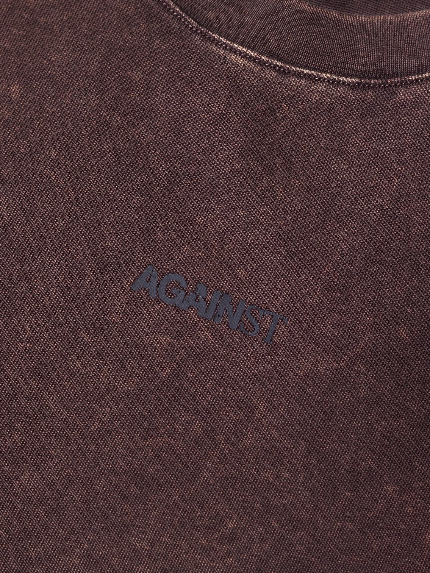 SINGLE STITCH WASHED CROPPED TEE BROWN - BEV C multi label store