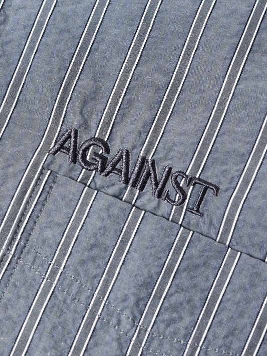 STRIPE STANDARD SHIRT GREY - BEV C multi label store