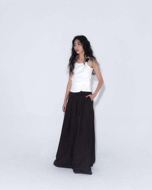 Ladies & Gentleman Skirt Pants in Dark Brown