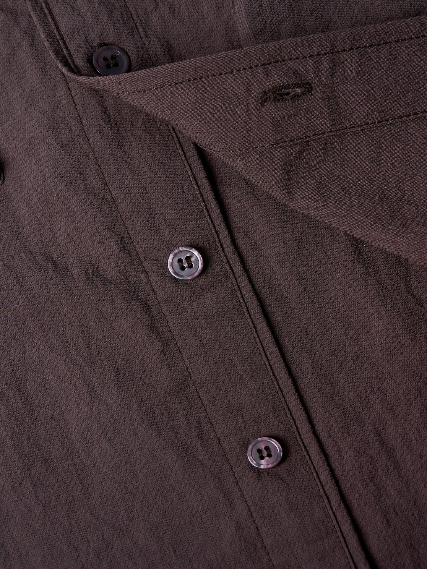 ABP. BIG BRO S/S SHIRT NYLON DARK BROWN