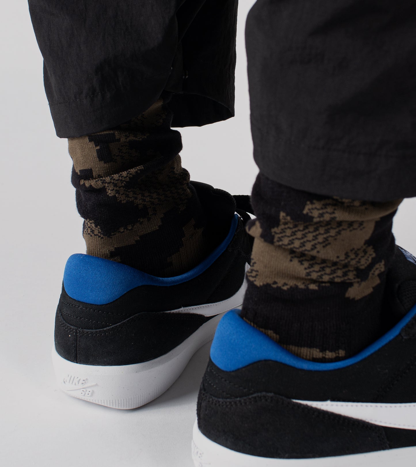 Digit No. Jacquard casual socks - Land Black