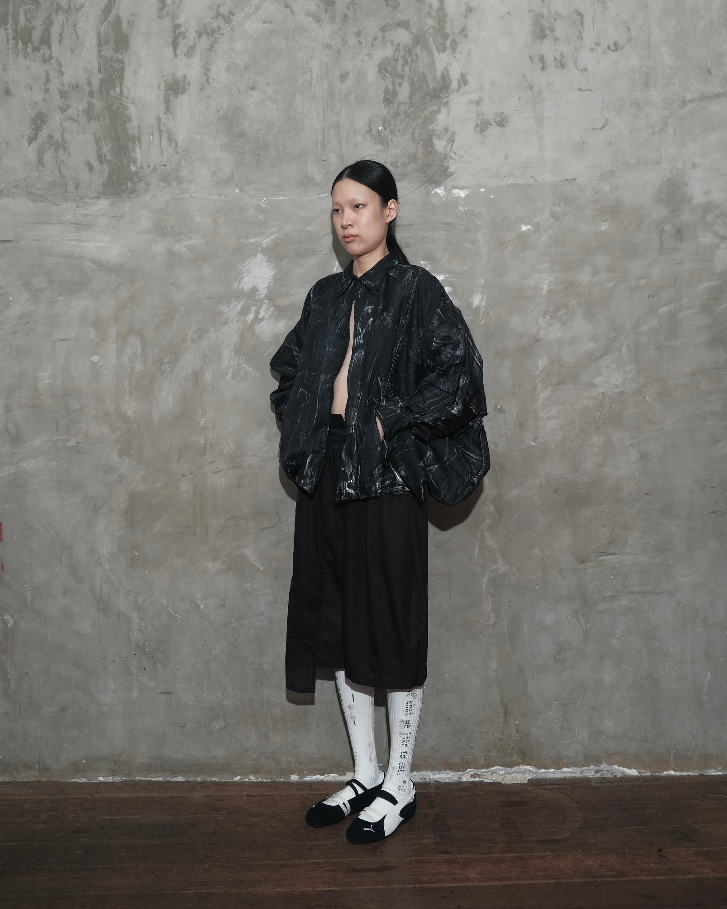 Hands Up Jacket in Black Chaos