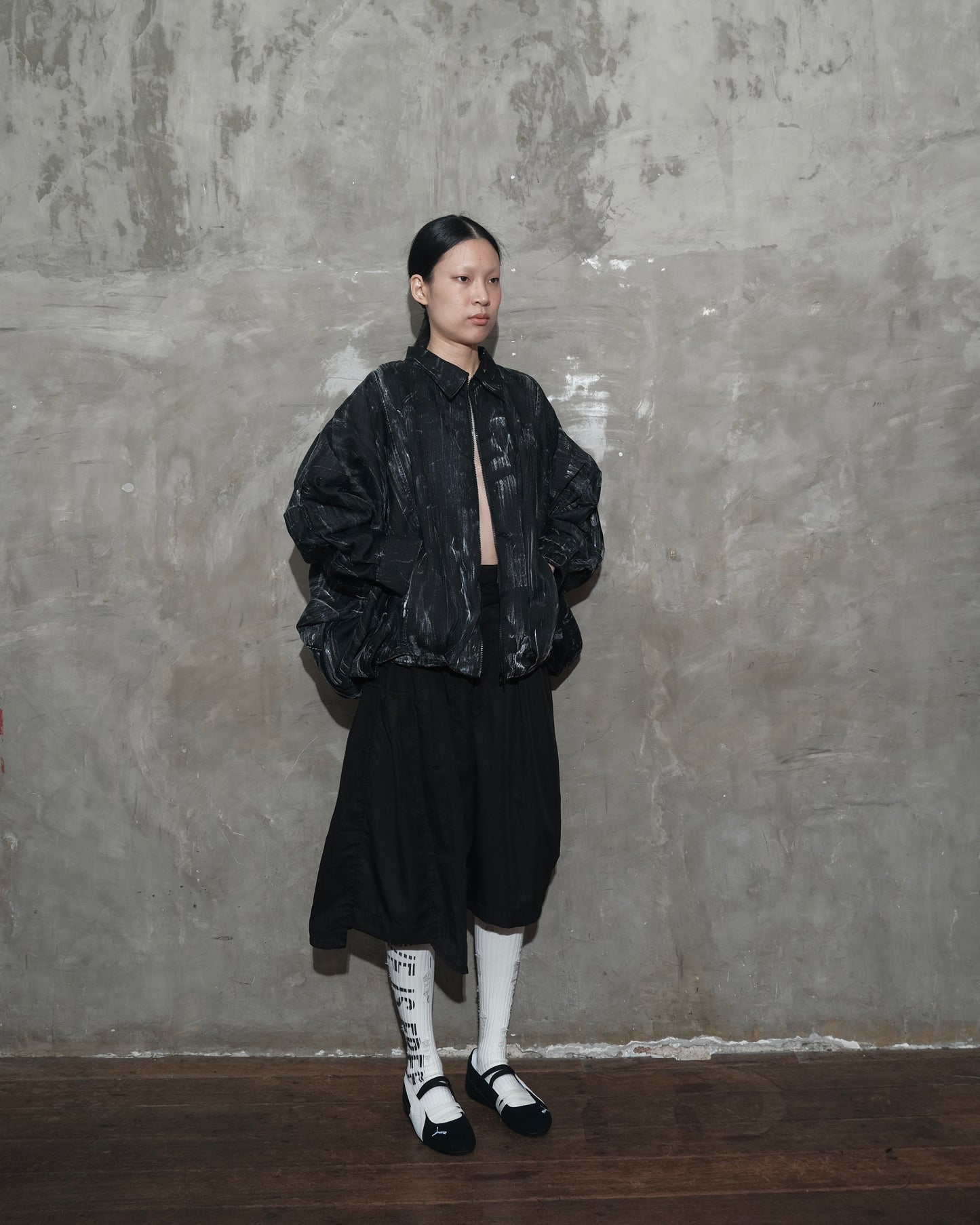Hands Up Jacket in Black Chaos