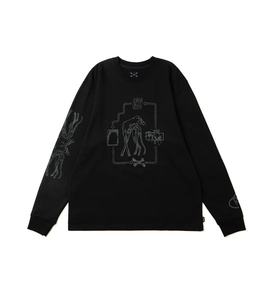 Black - Hound hoof L/S Tee