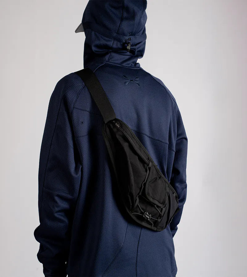 2-Side crossbody bag (CORDURA®)-Black