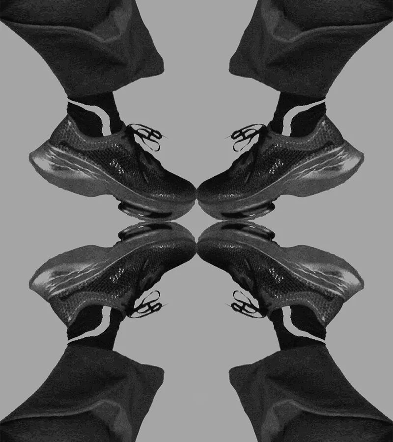 WISDOM® x nozzle quiz® Overcalf socks - Black