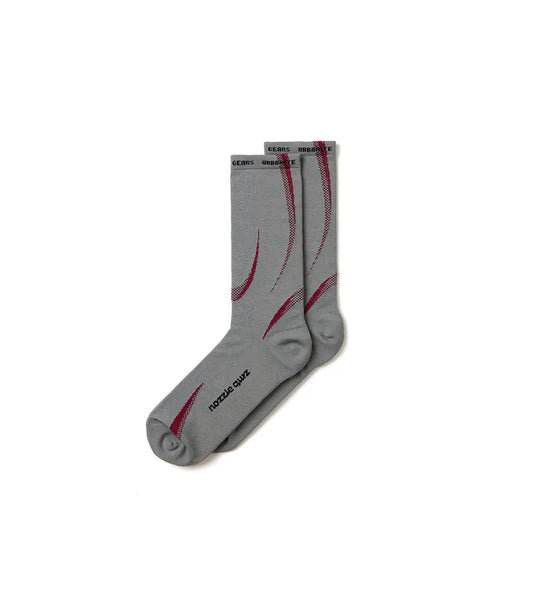 Grey Red - Tactel® Airy Socks