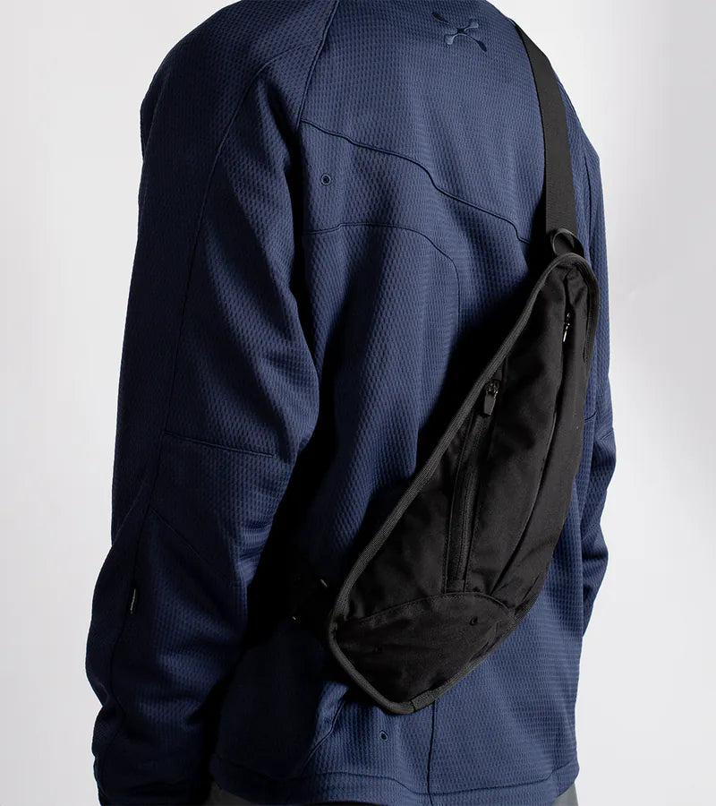 2-Side crossbody bag (CORDURA®)-Black