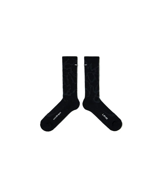 Black - WISDOM® x nozzle quiz® Graphic Socks