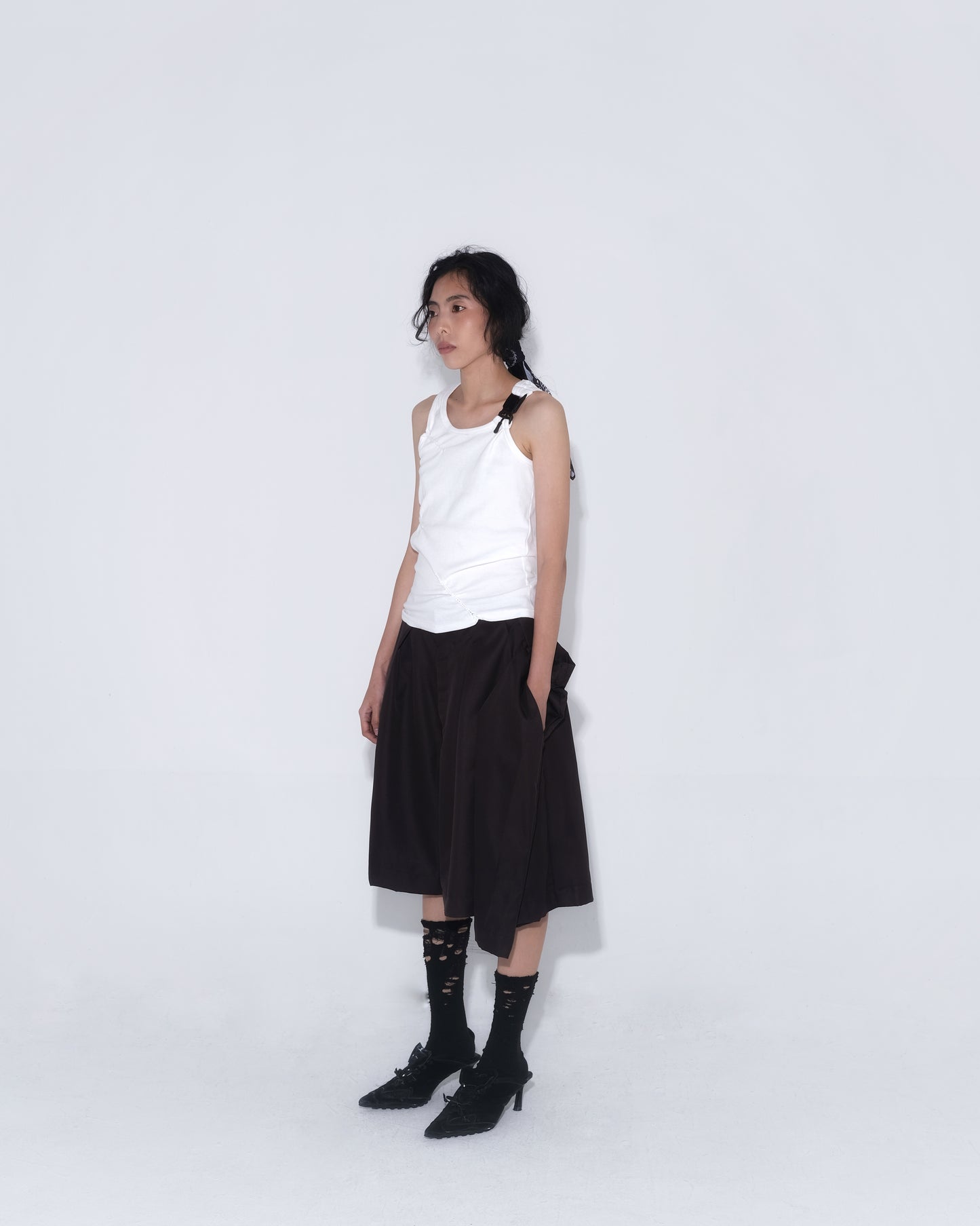 3 Kaki Kongfu Pants in Dark Brown